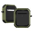 Wireless Earphones Shockproof Thunder Mecha TPU Protective Case For AirPods 1/2(Grass Green) - 1