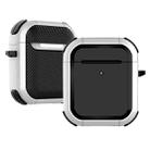 Wireless Earphones Shockproof Thunder Mecha TPU Protective Case For AirPods 1/2(White) - 1