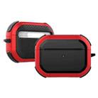 Wireless Earphones Shockproof Thunder Mecha TPU Protective Case For AirPods Pro(Red) - 1