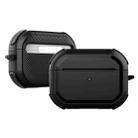 Wireless Earphones Shockproof Thunder Mecha TPU Protective Case For AirPods Pro(Black) - 1
