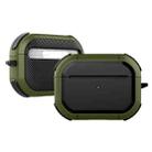 Wireless Earphones Shockproof Thunder Mecha TPU Protective Case For AirPods Pro(Grass Green) - 1