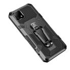 For OPPO Realme C21 / C20 Armor Warrior Shockproof PC + TPU Protective Case(Black) - 1