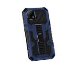 For OPPO Realme C21 / C20 Vanguard Warrior All Inclusive Double-color Shockproof TPU + PC Protective Case with Holder(Blue) - 1