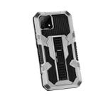 For OPPO Realme C21 / C20 Vanguard Warrior All Inclusive Double-color Shockproof TPU + PC Protective Case with Holder(Silver White) - 1