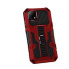 For OPPO Realme C21 / C20 Vanguard Warrior All Inclusive Double-color Shockproof TPU + PC Protective Case with Holder(Red) - 1