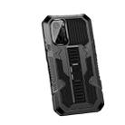 For Xiaomi Redmi K40 / K40 Pro Vanguard Warrior All Inclusive Double-color Shockproof TPU + PC Protective Case with Holder(Black) - 1