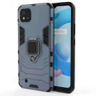 For OPPO Realme C20 PC + TPU Shockproof Protective Case with Magnetic Ring Holder(Navy Blue) - 1
