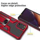 For Samsung Galaxy Note20 Armor 2 in 1 PC + TPU Magnetic Shockproof Case with Foldable Holder(Red) - 5