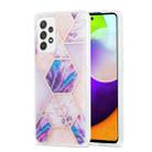 For Samsung Galaxy A52 5G / 4G 3D Electroplating Marble Pattern TPU Protective Case(Light Purple) - 1