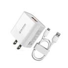 WK WP-U57 Max 18W Maxspeed QC3.0 Fast Charger + USB to Type-C / USB-C Data Cable, Plug Type:US Plug - 1