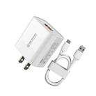 WK WP-U57 Max 18W Maxspeed QC3.0 Fast Charger +  USB to Micro USB Data Cable, Plug Type:US Plug - 1