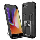 Armor 2 in 1 PC + TPU Magnetic Shockproof Case with Foldable Holder For iPhone 7 / 8(Black) - 1