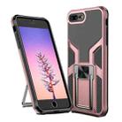 Armor 2 in 1 PC + TPU Magnetic Shockproof Case with Foldable Holder For iPhone 7 Plus / 8 Plus(Rose Gold) - 1