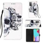 For Samsung Galaxy A52 5G / 4G 3D Painting Horizontal Flip Leather Case with Holder & Card Slot & Wallet & Lanyard(Skull) - 1
