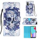 For Samsung Galaxy A52 5G / 4G 3D Painting Horizontal Flip Leather Case with Holder & Card Slot & Wallet & Lanyard(Cloud Ghost Head) - 1