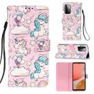 For Samsung Galaxy A72 5G / 4G 3D Painting Horizontal Flip Leather Case with Holder & Card Slot & Wallet & Lanyard(Pink Pony) - 1