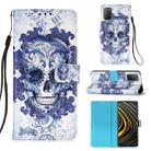 For Xiaomi Poco M3 / Note 9 4G / Redmi 9 Power 3D Painting Horizontal Flip Leather Case with Holder & Card Slot & Wallet & Lanyard(Cloud Ghost Head) - 1