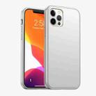 Car Painting Matte PC + TPU Shockproof Protective Case For iPhone 12 / 12 Pro(Silver) - 1