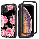 For iPhone 11 Pro Electroplated IMD Full Coverage Shockproof PC + Skin + Silicon Case(ZCA1-0002) - 1