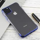 For iPhone 11 ProThree-section Electroplating TPU Anti-Drop And Waterproof Mobile Phone Protective Case(Blue) - 1