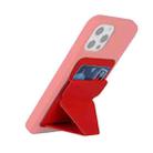 Magsafing Magnetic Folding Stand Leather Wallet Snap-On Card Holder Case Bag for iPhone 12 mini, iPhone 12, iPhone 12 Pro, iPhone 12 Pro Max(Red) - 4