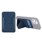 Magsafing Magnetic Folding Stand Leather Wallet Snap-On Card Holder Case Bag for iPhone 12 mini, iPhone 12, iPhone 12 Pro, iPhone 12 Pro Max(Dark Blue) - 1