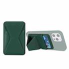 Magsafing Magnetic Folding Stand Leather Wallet Snap-On Card Holder Case Bag for iPhone 12 mini, iPhone 12, iPhone 12 Pro, iPhone 12 Pro Max(Green) - 1