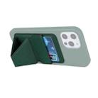 Magsafing Magnetic Folding Stand Leather Wallet Snap-On Card Holder Case Bag for iPhone 12 mini, iPhone 12, iPhone 12 Pro, iPhone 12 Pro Max(Green) - 3