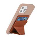 Magsafing Magnetic Folding Stand Leather Wallet Snap-On Card Holder Case Bag for iPhone 12 mini, iPhone 12, iPhone 12 Pro, iPhone 12 Pro Max(Brown) - 4