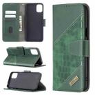 For LG K42 Matching Color Crocodile Texture Horizontal Flip PU Leather Case with Wallet & Holder & Card Slots(Green) - 1