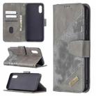 For Samsung Galaxy A02 / M02 Matching Color Crocodile Texture Horizontal Flip PU Leather Case with Wallet & Holder & Card Slots(Grey) - 1