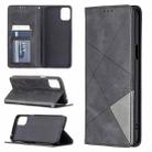 For LG K42 Rhombus Texture Horizontal Flip Magnetic Leather Case with Holder & Card Slots(Black) - 1