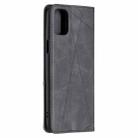 For LG K42 Rhombus Texture Horizontal Flip Magnetic Leather Case with Holder & Card Slots(Black) - 3