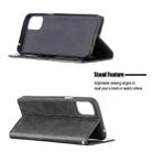 For LG K42 Rhombus Texture Horizontal Flip Magnetic Leather Case with Holder & Card Slots(Black) - 5