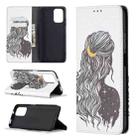 For Xiaomi Redmi Note 10 4G Colored Drawing Pattern Invisible Magnetic Horizontal Flip PU Leather Case with Holder & Card Slots & Wallet(Girl) - 1