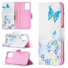 For Xiaomi Redmi Note 10 4G/Note 10s Colored Drawing Pattern Horizontal Flip Leather Case with Holder & Card Slots & Wallet(Butterfly Love) - 1