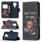 For Nokia 5.4 Colored Drawing Pattern Horizontal Flip Leather Case with Holder & Card Slots & Wallet(Bear) - 1