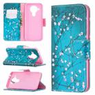 For Nokia 5.4 Colored Drawing Pattern Horizontal Flip Leather Case with Holder & Card Slots & Wallet(Plum Blossom) - 1