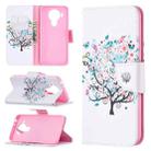 For Nokia 5.4 Colored Drawing Pattern Horizontal Flip Leather Case with Holder & Card Slots & Wallet(Tree) - 1