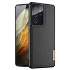 For Samsung Galaxy S21 Ultra 5G DUX DUCIS Fino Series PU + TPU Protective Case(Black) - 1