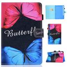 For Galaxy Tab S6 T860 / T865 Colored Drawing Horizontal Flip Leather Case with Holder & Card Slots & Pen Slot & Sleep / Wake-up Function(Butterfly Love) - 1