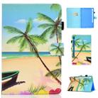 For Galaxy Tab S6 T860 / T865 Colored Drawing Horizontal Flip Leather Case with Holder & Card Slots & Pen Slot & Sleep / Wake-up Function(Beach) - 1