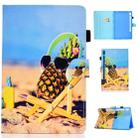 For Galaxy Tab S6 T860 / T865 Colored Drawing Horizontal Flip Leather Case with Holder & Card Slots & Pen Slot & Sleep / Wake-up Function(Pineapple) - 1