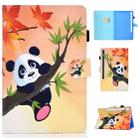 For Galaxy Tab S6 T860 / T865 Colored Drawing Horizontal Flip Leather Case with Holder & Card Slots & Pen Slot & Sleep / Wake-up Function(Bamboo Bear) - 1