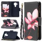 For Nokia 5.4 Colored Drawing Pattern Zipper Horizontal Flip Leather Case with Holder & Card Slots & Wallet & Lanyard(Lotus) - 1