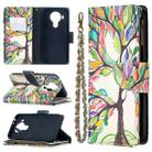 For Nokia 5.4 Colored Drawing Pattern Zipper Horizontal Flip Leather Case with Holder & Card Slots & Wallet & Lanyard(Tree) - 1