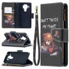 For Nokia 5.4 Colored Drawing Pattern Zipper Horizontal Flip Leather Case with Holder & Card Slots & Wallet & Lanyard(Bear) - 1