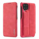 For Samsung Galaxy A12 5G LC.IMEEKE Hon Ancient Series Horizontal Flip Leather Case with Holder & Card Slot(Red) - 1