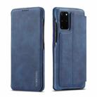 For Samsung Galaxy S20 FE LC.IMEEKE Hon Ancient Series Horizontal Flip Leather Case with Holder & Card Slot(Blue) - 1