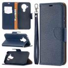 For Nokia 5.4 Litchi Texture Pure Color Horizontal Flip Leather Case with Holder & Card Slots & Wallet & Lanyard(Dark Blue) - 1